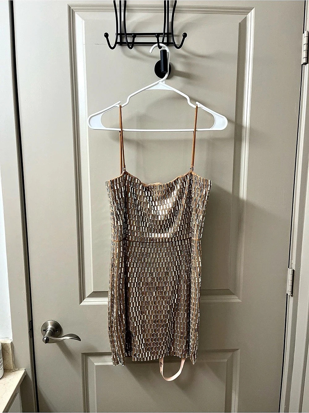 OH POLLY Embellished Mini Dress